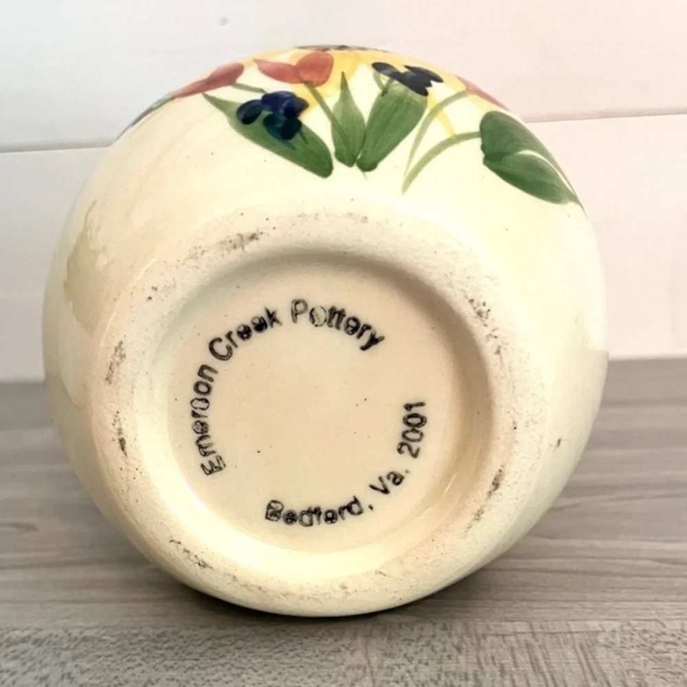 Tart Warmer Vintage 2001 Emerson Creek Pottery Made in Bedford, Virginia